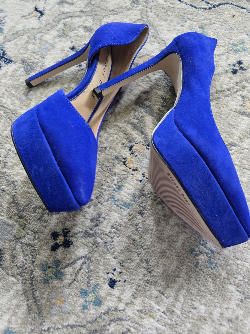 Gianni Bini Cobalt Blue Pointed Toe D'Orsay Pumps - Picture 9 of 10